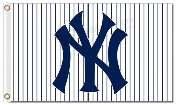 Aangepaste hoogte-Einde mlb new york yankees 3'x5 'polyester vlaggen ny