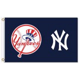 Benutzerdefinierte hoch-Ende mlb New York yankees 3'x5 'Polyesterfahnen