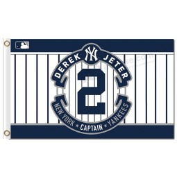 定制高-End mlb new york yankees 3'x5'聚酯旗帜 2