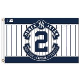 Benutzerdefinierte hoch-Ende mlb New York yankees 3'x5 'Polyesterfahnen 2