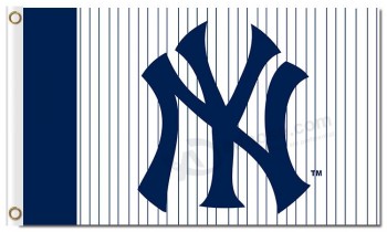 Haut personnalisé-Fin mlb new york yankees 3'x5 'drapeaux en polyester ny