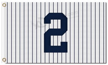 定制高-End mlb new york yankees 3'x5'聚酯旗帜 2