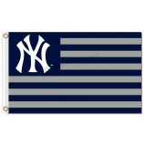 Benutzerdefinierte hoch-Ende mlb New York yankees 3'x5 'Polyester Fahnen Streifen