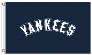 Alto personalizzato-End mlb new york yankees 3'x5 'poliestere bandiere yankees