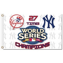 Benutzerdefinierte hoch-Ende mlb New York yankees 3'x5 'Polyester Flaggen 27 Mal Champions