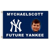 Benutzerdefinierte hoch-Ende mlb New York Yankees 3'x5 'Polyester Flaggen Mychaelscott