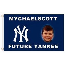 Benutzerdefinierte hoch-Ende mlb New York Yankees 3'x5 'Polyester Flaggen Mychaelscott