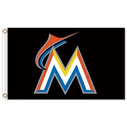 Mlb miami marlins 3'x5 'Polyester Flaggen Logo
