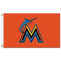 Mlb miami marlins 3'x5 'Polyester Flaggen Logo
