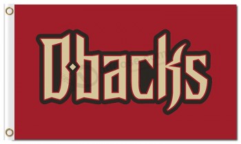 Mlb arizona diamondbacks 3'x5'聚酯旗帜dbacks