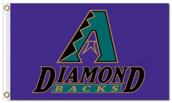 Mlb arizona diamondbacks 3'x5'聚酯旗帜紫色旗帜