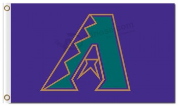 Mlb arizona diamondbacks 3'x5'聚酯旗帜资本a