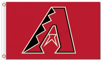 MLB Arizona Diamondbacks 3'x5' polyester flags capital A