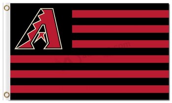 Mlb arizona diamondbacks 3'x5'涤纶旗帜条纹