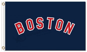 Mlb boston red sox 3'x5 'poliestere bandiere boston