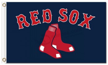 Mlb boston red sox drapeaux en polyester 3'x5 '
