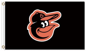 MLB Baltimore Orioles 3'x5' polyester flags small logo