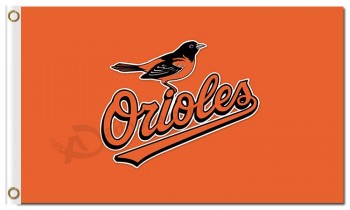 定制高-结束mlb baltimore orioles 3'x5'聚酯标志