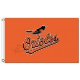 Benutzerdefinierte hoch-Ende MLB Baltimore Orioles 3'x5 'Polyesterflaggen