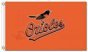 Benutzerdefinierte hoch-Ende MLB Baltimore Orioles 3'x5 'Polyesterflaggen