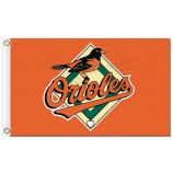 Benutzerdefinierte hoch-Ende MLB Baltimore Orioles 3'x5 'Polyesterflaggen