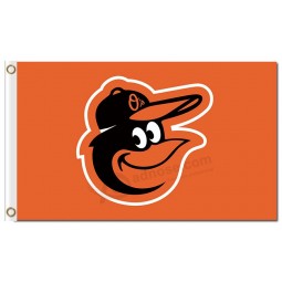 Benutzerdefinierte hoch-Ende mlb Baltimore Orioles 3'x5 'Polyester Flaggen Logo