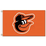 Custom high-end MLB Baltimore Orioles 3'x5' polyester flags logo