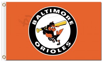 定制高-结束mlb baltimore orioles 3'x5'聚酯标志标志