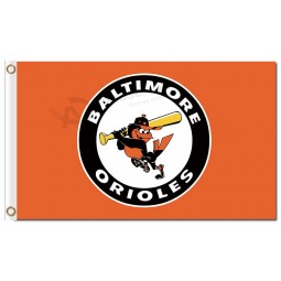Benutzerdefinierte hoch-Ende mlb Baltimore Orioles 3'x5 'Polyester Flaggen Logo