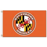 Benutzerdefinierte hoch-Ende MLB Baltimore Orioles 3'x5 'Polyesterflaggen