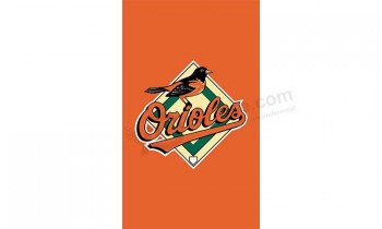 定制高-结束mlb baltimore orioles 3'x5'聚酯标志垂直