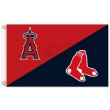 Benutzerdefinierte hoch-Ende MLB Los Angeles Engel von Anaheim Flags mit roten Sox geteilt