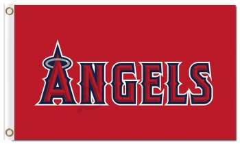 Alta personalizado-Fim de anjos mlb los angeles de anaheim bandeiras letras anjos