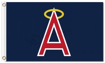定制高-结束mlb洛杉矶angels of anaheim flag logo