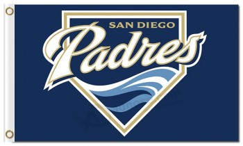 定制廉价mlb san diego padres 3'x5'涤纶旗帜标志