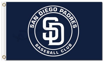 定制廉价mlb san diego padres 3'x5'聚酯标志牌