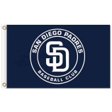 Benutzerdefinierte billig mlb san diego padres 3'x5 'polyester fahnen zeichen