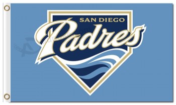 Benutzerdefinierte billig mlb san diego padres 3 'x 5' polyester fahnen logo