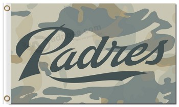 Custom cheap MLB San Diego Padres 3'x5' polyester flags camo