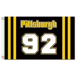 Benutzerdefinierte billige MLB Pittsburgh Piraten 3'x5 'Polyester Flaggen 92