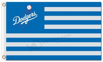 Benutzerdefinierte billige MLB Los Angeles Dodgers 3'x5 Polyester Fahnen Streifen