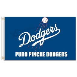 Custom cheap MLB Los Angeles Dodgers 3'x5 polyester flags puro pinche dodgers