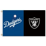 Custom cheap MLB Los Angeles Dodgers 3'x5 polyester flags dodgers vs raiders