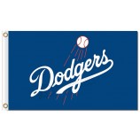 Benutzerdefinierte billige MLB Los Angeles Dodgers 3'x5 Polyester Flaggen Logo