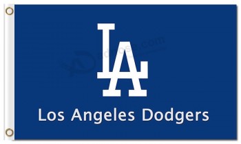 Benutzerdefinierte billige MLB Los Angeles Dodgers 3'x5 'Polyester Flaggen