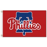 Custom cheap MLB Philadelphia Phillies 3'X5' polyester flags logo