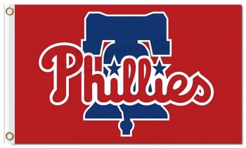 Custom cheap MLB Philadelphia Phillies 3'X5' polyester flags logo