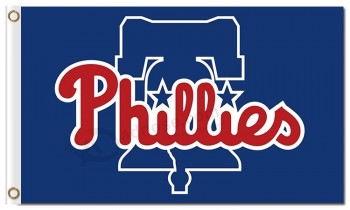 Kundenspezifisches preiswertes mlb Philadelphia Phillies 3'x5 'Polyester kennzeichnet Logo