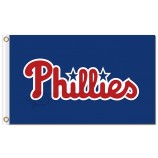 Kundenspezifisches billiges mlb Philadelphia Phillies 3'x5 'Polyester kennzeichnet Buchstaben