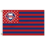 Kundenspezifische billige mlb Philadelphia Phillies 3'x5 Polyester Fahnen Sternen Streifen